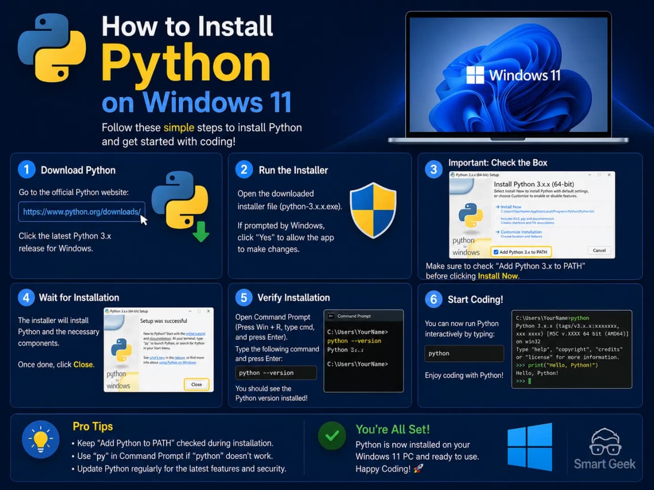 How to Install Python on Windows 11 (Step-by-Step)